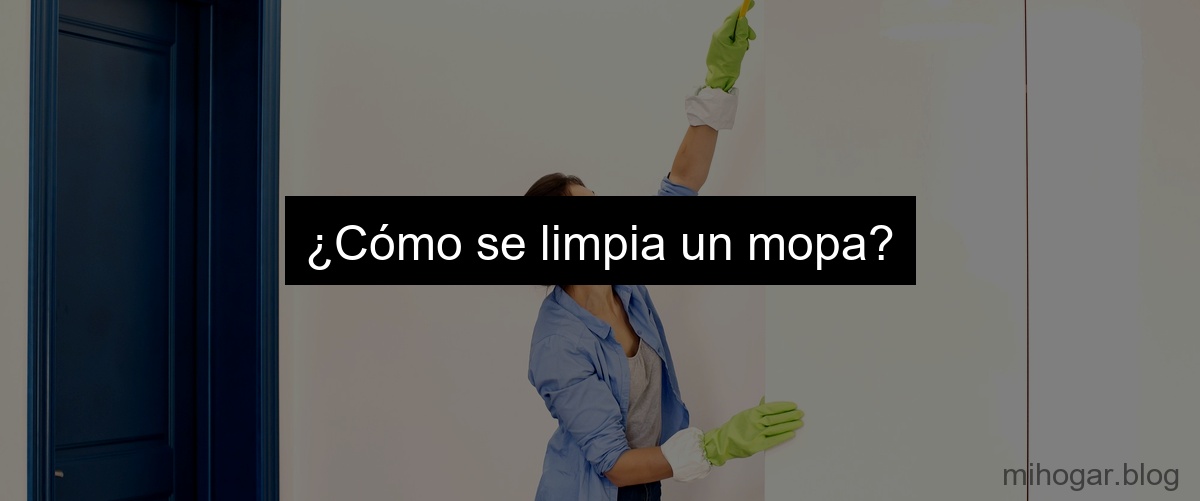 ¿Cómo se limpia un mopa?