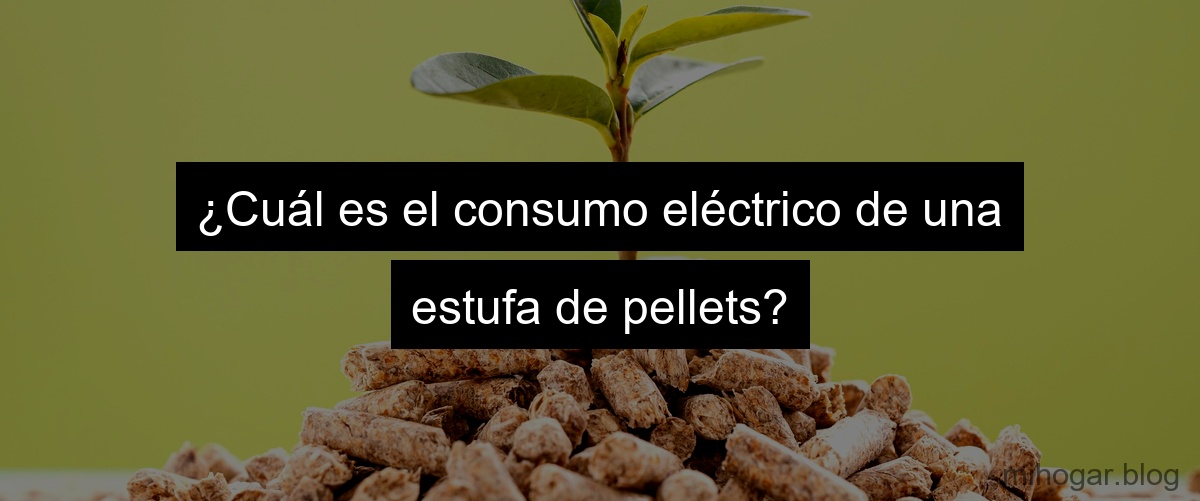 ¿Cuál es el consumo eléctrico de una estufa de pellets? ¿Cuál es el consumo eléctrico de una estufa de pellets?