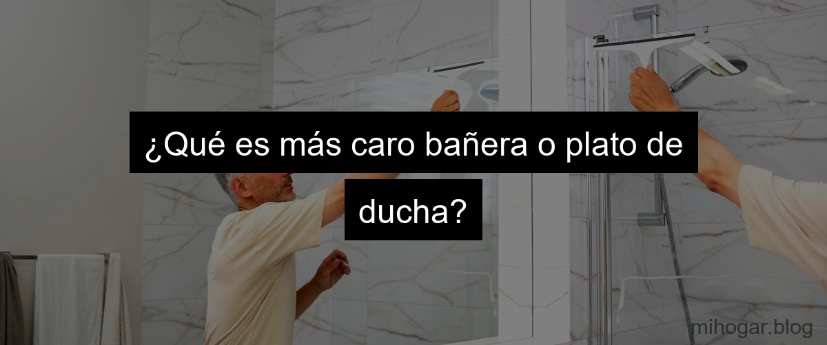 ¿Qué es más caro bañera o plato de ducha?